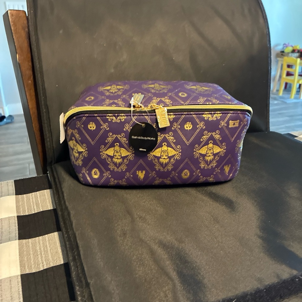 Purple and Gold Makeup Bag Disney villains